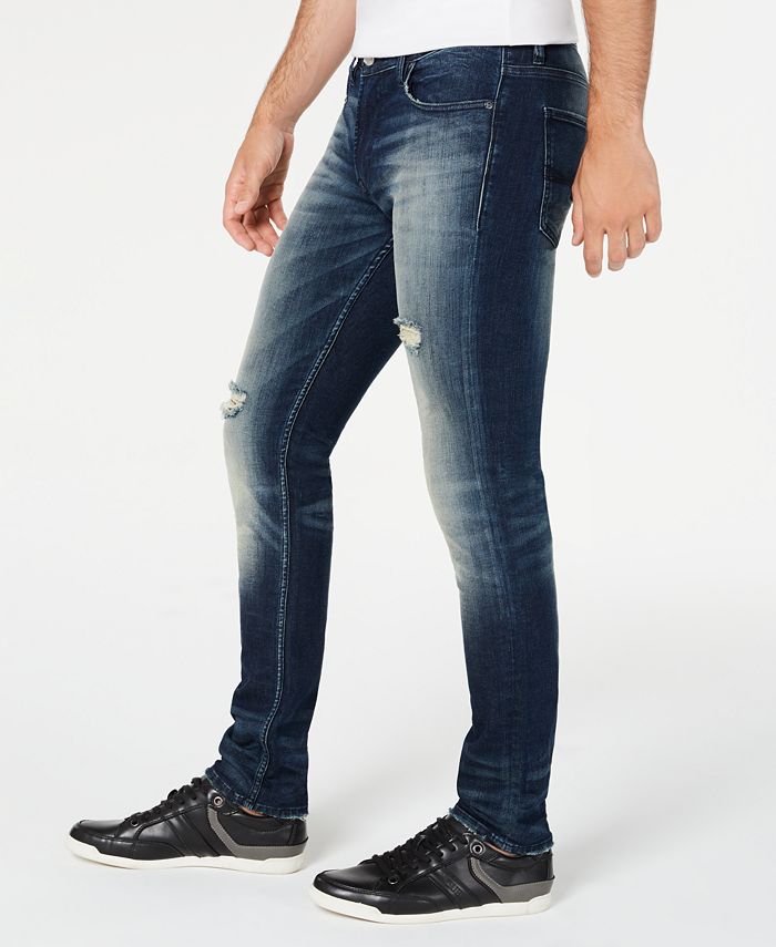 GUESS Men's Skinny Ripped Jeans & Reviews - Jeans - Men - Macy's