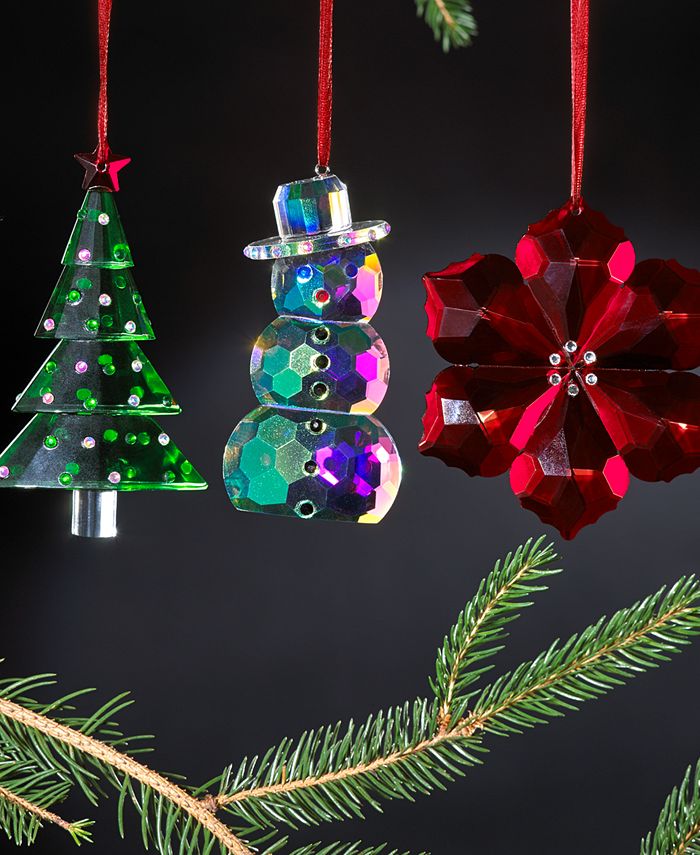 Villeroy & Boch Crystal Gems Iridescent Snowman Ornament Macy's