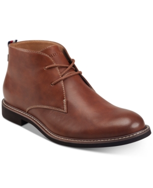 Tommy Hilfiger Gervis Chukka Boots Men's Shoes In Medium Brown | ModeSens