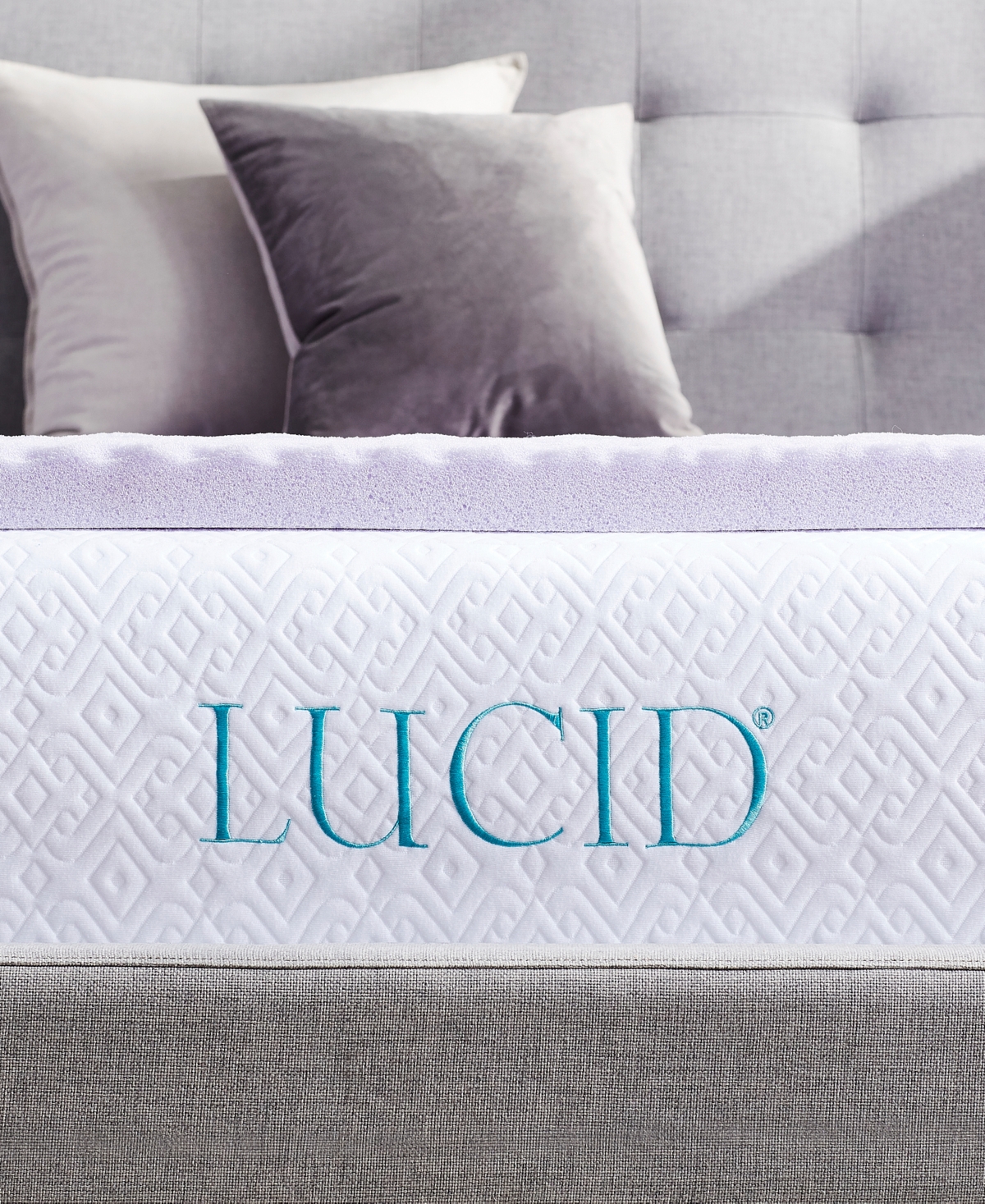 Lucid Dream Collection 5-Zone Lavender Memory Foam Mattress Topper