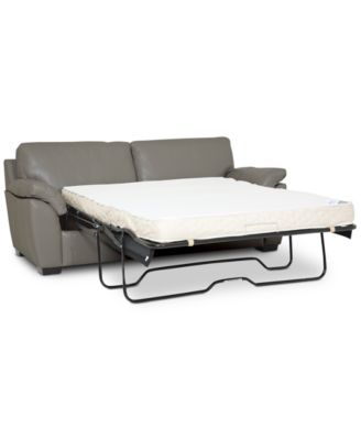 Furniture - Lothan 80" Leather Full Sleeper