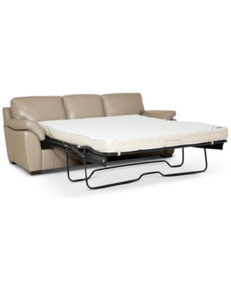Lothan 87" Leather Queen Sleeper