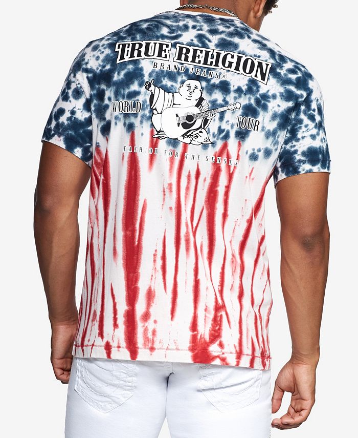 True Religion Men's Americana Tie Dyed Short Sleeve TShirt Macy's