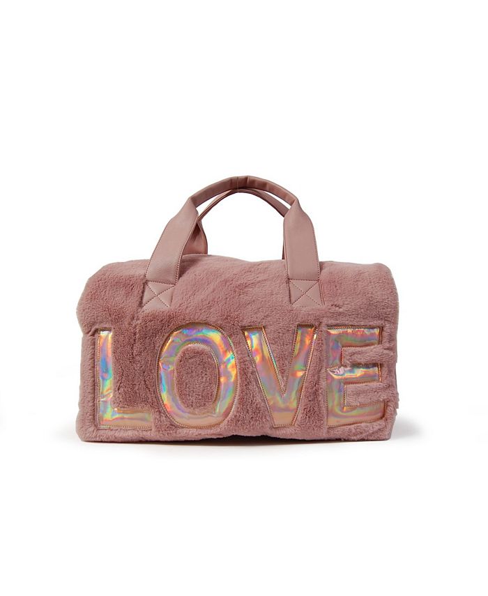 Fur hot sale duffle bag