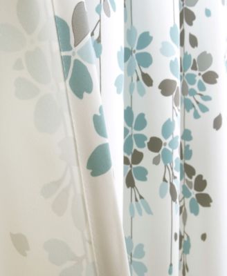 Weeping Flower Light Filtering Window Curtain Panels