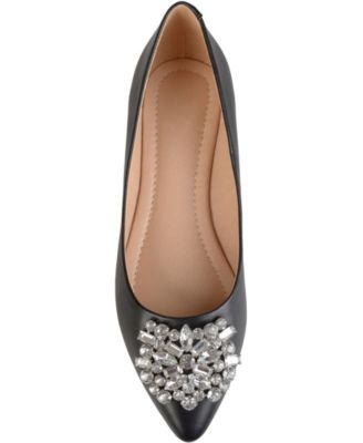 Women's Renzo Jewel Embellished Pointed Toe Flats