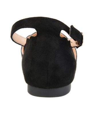 Women's Lana Scalloped Edge Ankle Strap Flats