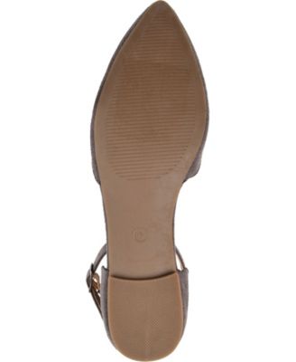 Women's Lana Scalloped Edge Ankle Strap Flats