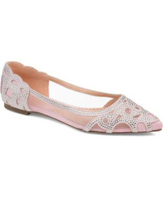 pink dress flats