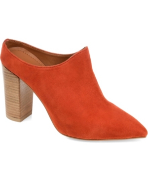image of Journee Signature Women-s Genuine Suede Miller Booties Women-s Shoes