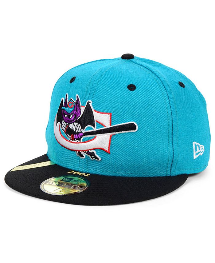 New Era Greensboro Bats MiLB 100TH Anniversary Patch 59FIFTYFITTED Cap
