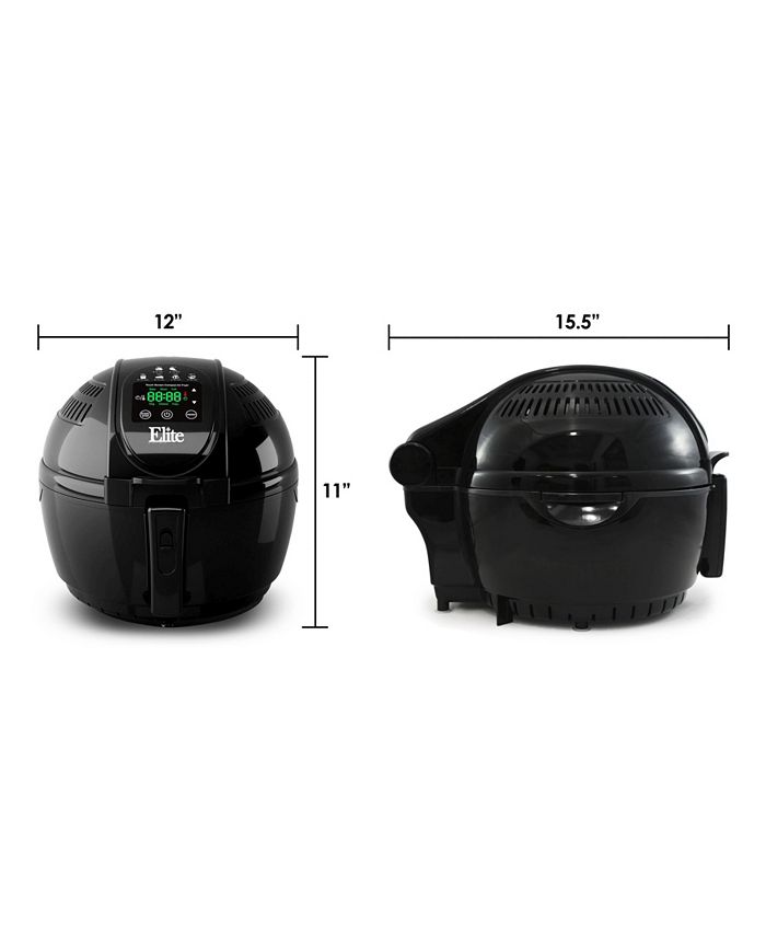 Elite Gourmet Elite Platinum 3.5 Quart Digital Air Fryer Macy's