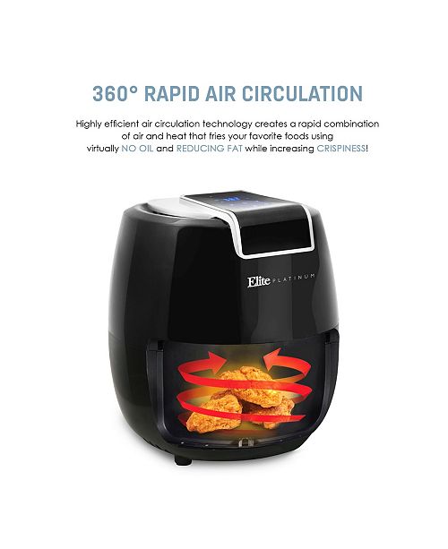 Elite by MaxiMatic Elite Platinum 5.6 Quart Digital Air Fryer