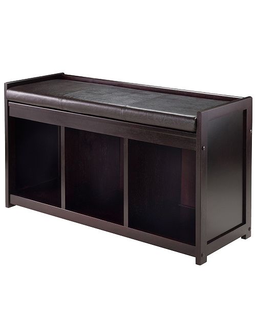 Winsome Addison 2 Piece Storage Bench With Cushion Seat Reviews