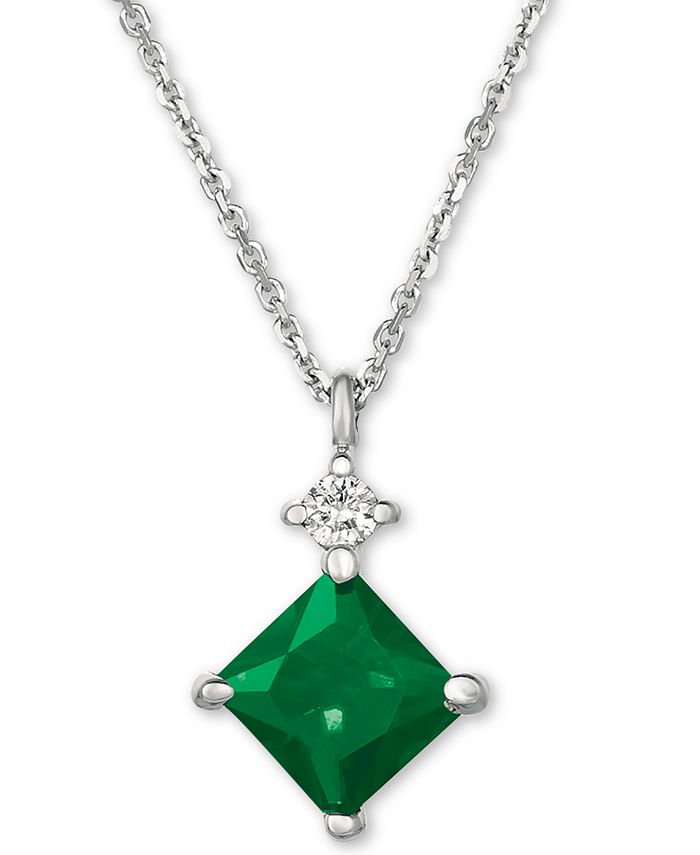 Macy's jewelry emerald necklaces sale