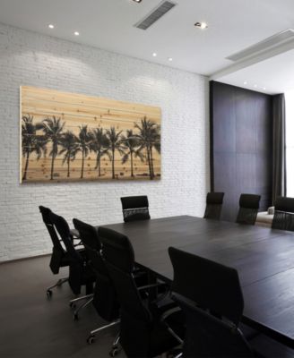 'Solitary Beach' Arte De Legno Digital Print on Solid Wood Wall Art - 30" x 60"