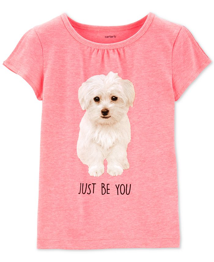 Carter's Toddler Girls Fluffy Puppy T-Shirt - Macy's