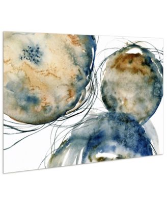 'Hibernation I' Frameless Free Floating Tempered Art Glass Wall Art - 48" x 32''