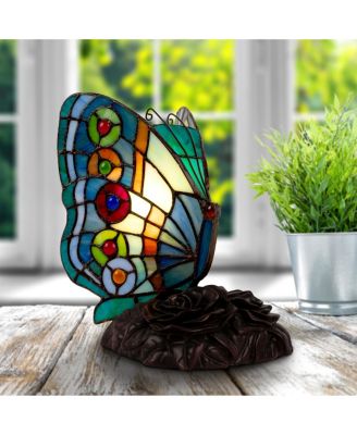Tiffany Style Butterfly Lamp-Stained Glass Table Lamp