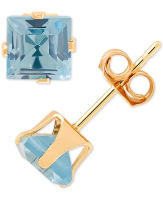 Lab-Grown Emerald Stud Earrings (1 ct. t.w.) in 14k Gold