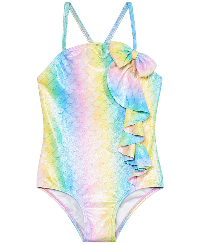 Sol Swimwear Toddler Girls 1-Pc. Mermaid Glamour Swimsuit - Macy's