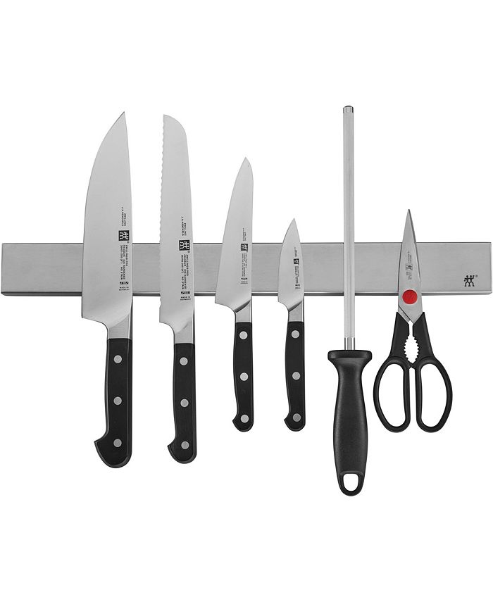 Zwilling J.A. Henckels Pro 7-Piece Knife Block Set with Bonus Sharpener