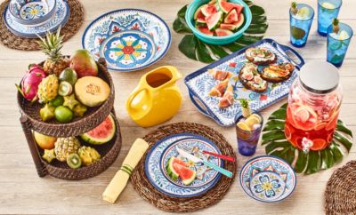 Isle Melamine Total Outdoor Dinning Collection