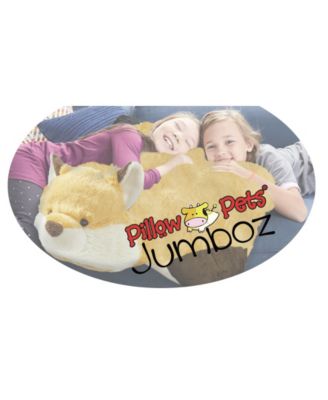Pillow Pets Signature Jumboz Wild Fox Oversized Stuffed Animal Plush Toy