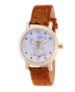 image of EwatchFactory Women-s Disney Mary Poppins Gold Strap Watch 38mm