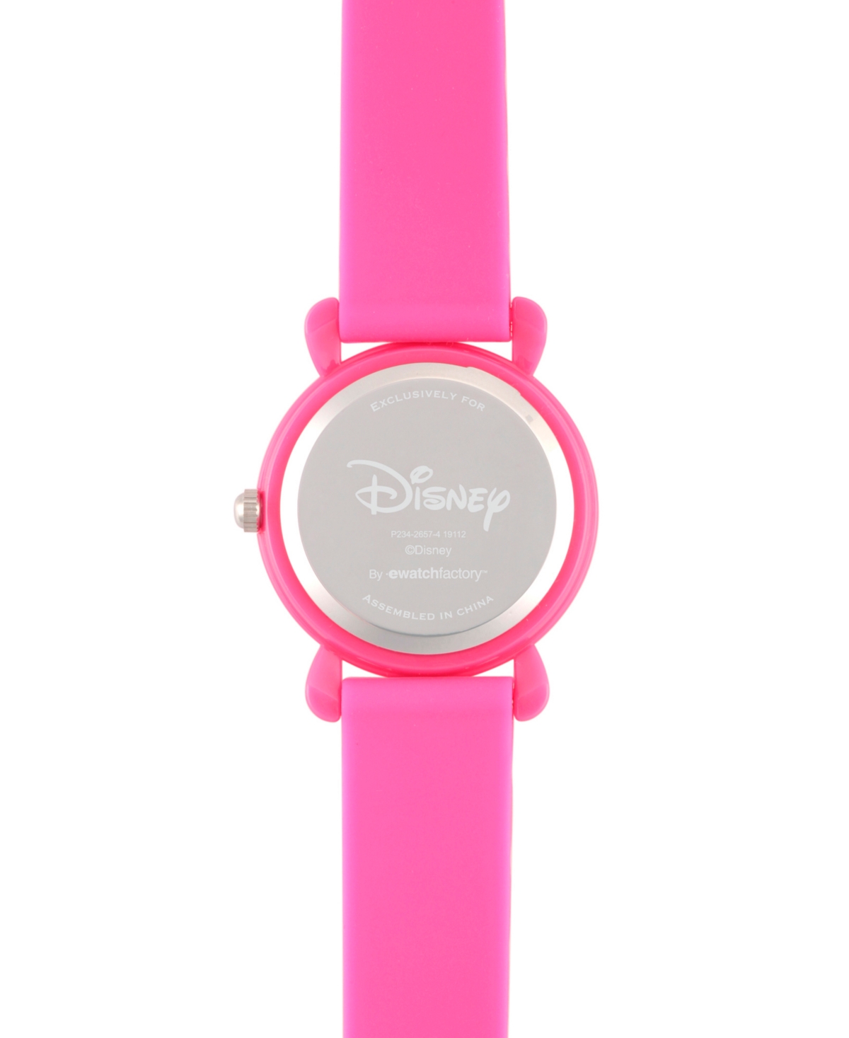 EwatchFactory Girl's Disney Minnie MousePlastic Time Teacher Strap Watch 32mm - Pink