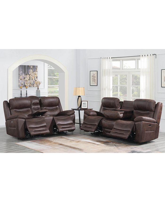 COASTER COMPANY OF AMERICA Coaster Home Furnishings Hemer Upholstered Power2 Loveseat Macy's