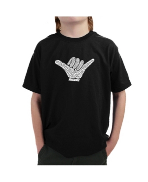 image of La Pop Art Big Boy-s Word Art T-Shirt - Top Worldwide Surfing Spots