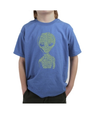 La Pop Art Big Boy's Word Art T-Shirt - Alien
