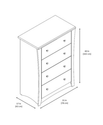 Crescent 4 Drawer Chest