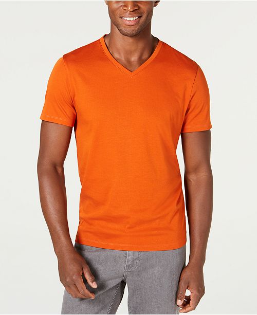 Alfani Men's Soft Touch Stretch V-Neck T-Shirt, Created for Macy's ...