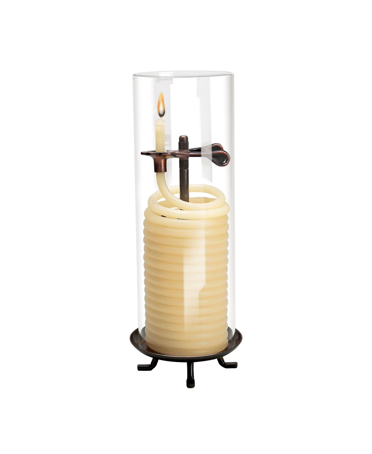 Candle By The Hour 80 Hour Citronella Candle With Glass Cylinder In Natural