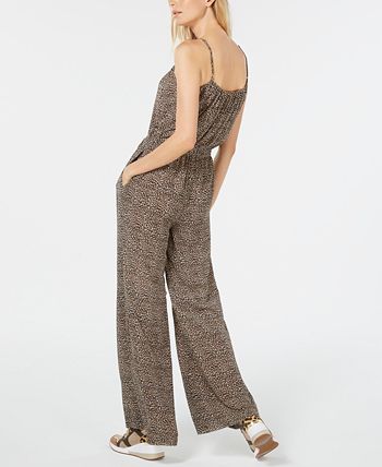 Michael Kors Leopard Print Jumpsuit & Reviews - Pants & Capris - Women -  Macy's