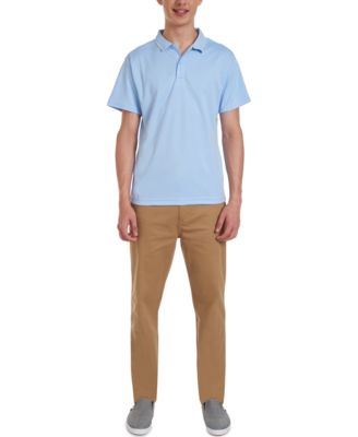 Young Men Uniform Short Sleeve Performance Stretch Polo