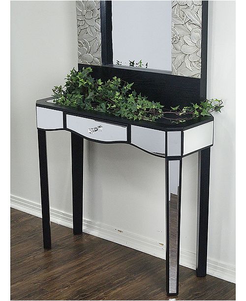 Heather Ann Elizabeth Mirrored Console Table With Drawer