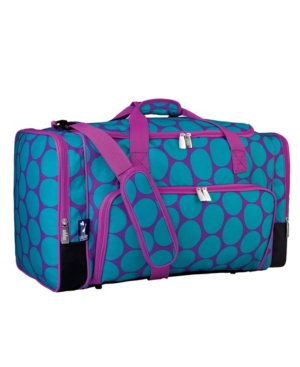 Wildkin Big Dot Aqua Weekender Duffel Bag