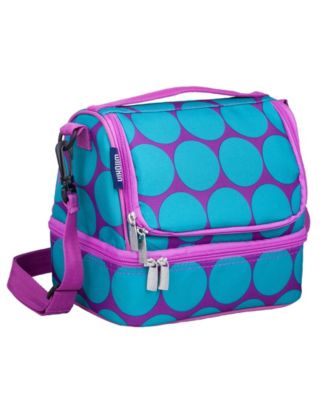 Wildkin Big Dot Aqua Two Compartment Lunch Bag - Macy's