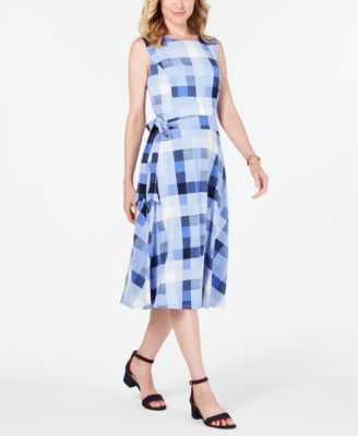 macys plaid dress