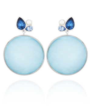 image of T Tahari Stones and Shells Drop Earring