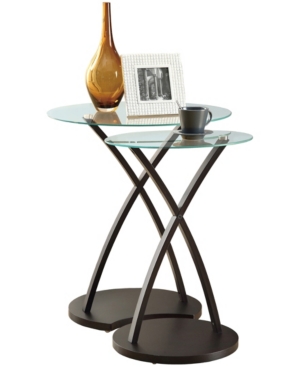 Monarch Specialties 2 Piece Nesting Table Set