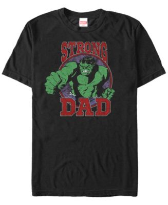 Marvel Men's Comic Collection The Hulk Strong Dad Short Sleeve T-Shirt ...