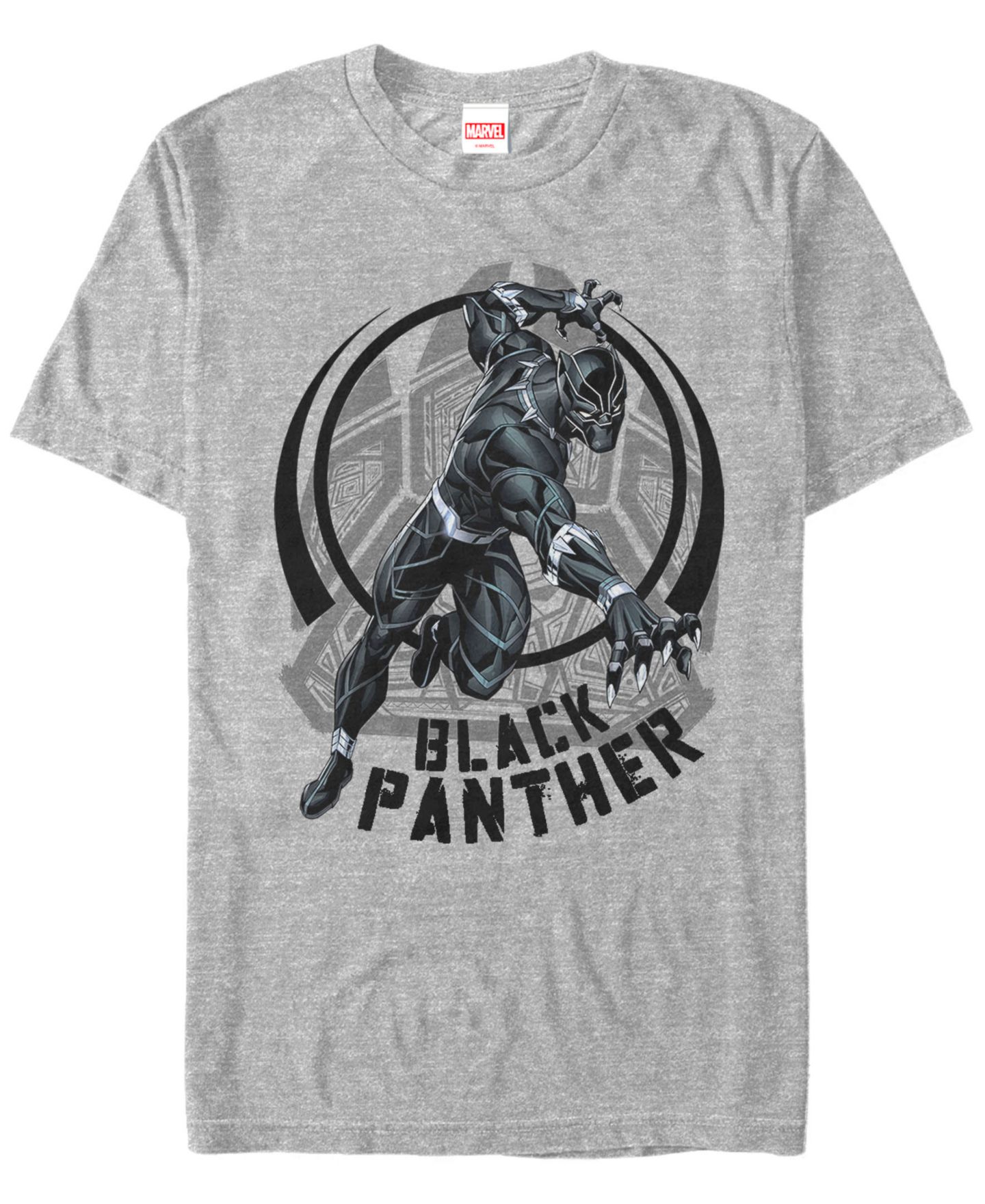 Мужская футболка Fifth Sun Marvel Comic Collection Black Panther Action Shot Short Sleeve, цвет: Athletic H — фото 1