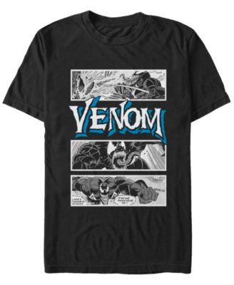 Marvel Men's Comic Collection Venom Action Panels Short Sleeve T-Shirt
