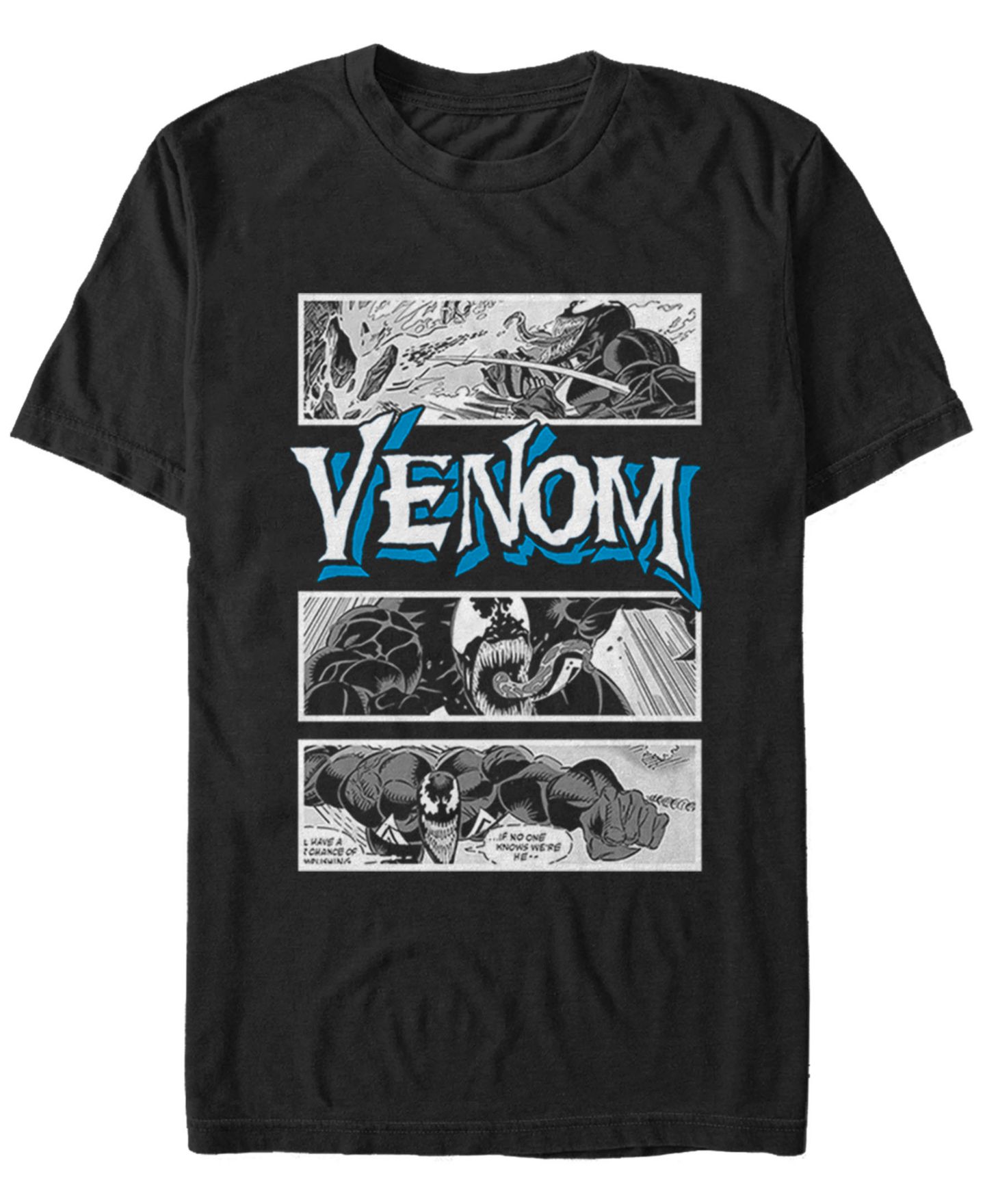 Мужская футболка Fifth Sun Marvel Comic Collection Venom Action Panels Short Sleeve, цвет: Чёрный — фото 2