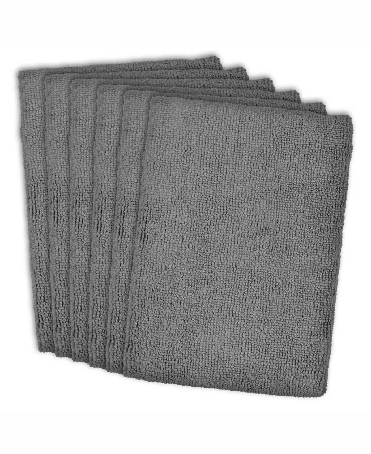 Essential Microfiber Dishtowel, Set of 6 - Grey