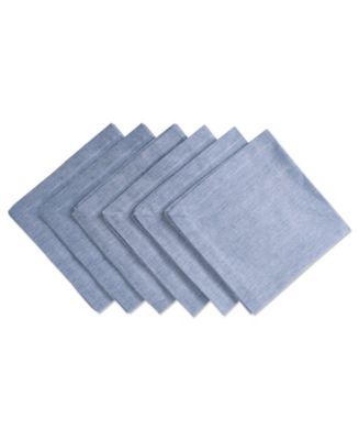 Solid Chambray Napkin, Set of 6 - Macy's